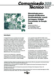 Thumbnail de Metodologia para a Geração de Mosaicos Semicontrolados a partir de Imagens Orbitais Provenientes do Google Earth.