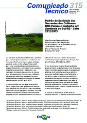 Thumbnail de Padrão de Sanidade das Sementes das Cultivares BRS Pampa e Cachinho em Sentinela do Sul/RS - Safra 2012/2013.