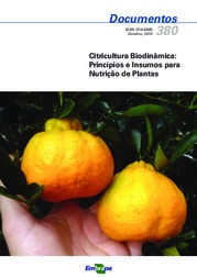 Thumbnail de Citricultura biodinâmica: princípios e insumos para nutrição de plantas.