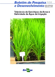 Thumbnail de Tolerância de genótipos de arroz à salinidade da água de irrigação.