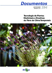 Thumbnail de Tecnologia de plantas medicinais e bioativas da flora de clima temperado.