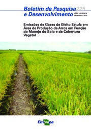 Thumbnail de Emissões de gases de efeito estufa em área de produção de arroz em função do manejo do solo e da cobertura vegetal.