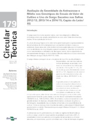 Thumbnail de Avaliação da Severidade de Antracnose e Míldio nos Genótipos do Ensaio de Valor de Cultivo e Uso de Sorgo Sacarino nas Safras 2012/13, 2013/14 e 2014/15, Capão do Leão/RS.