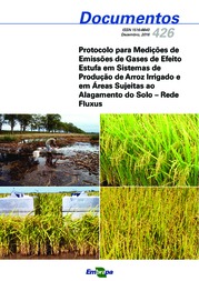 Thumbnail de Protocolo para medições de emissões de gases de efeito estufa em sistemas de produção de arroz irrigado e em áreas sujeitas ao alagamento do solo - Rede Fluxus.