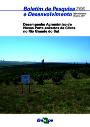 Thumbnail de Desempenho agronômico de novos porta-enxertos de citros no Rio Grande do Sul.