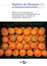 Thumbnail de Efeito das condições de armazenamento refrigerado na qualidade pós-colheita de tangerinas 'Harmonia'.