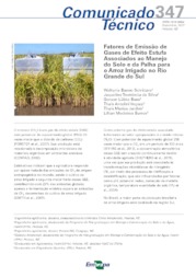 Thumbnail de Fatores de Emissão de Gases de Efeito Estufa Associados ao Manejo do Solo e da Palha para o Arroz Irrigado no Rio Grande do Sul.