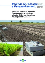 Thumbnail de Emissões de gases de efeito estufa em cultivo de arroz irrigado: efeito do manejo da adubação nitrogenada.