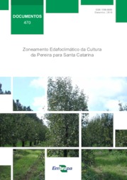 Thumbnail de Zoneamento edafoclimático da cultura da pereira para Santa Catarina Sul.