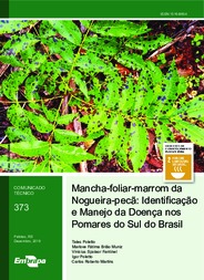 Thumbnail de Mancha-foliar-marrom da Nogueirapecã: Identificação e Manejo da Doença nos Pomares do Sul do Brasil.