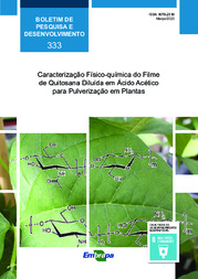 Thumbnail de Caracterização físico-química do filme de quitosana diluída em ácido acético para pulverização em plantas.