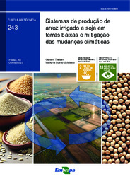 Thumbnail de Sistemas de produção de arroz irrigado e soja em terras baixas e mitigação das mudanças climáticas.