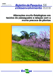 Thumbnail de Alterações morfo-fisiologicas em tecidos de pessegueiro e relação com a morte precoce de plantas.