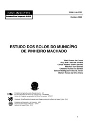 Thumbnail de Estudo dos solos do município de Pinheiro Machado.