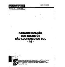 Thumbnail de Caracterização dos solos de São Lourenco do Sul-RS.