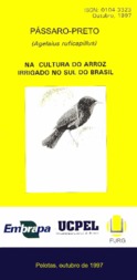 Thumbnail de Pássaro-preto (Agelaius ruficapillus) na cultura do arroz irrigado no Sul do Brasil.