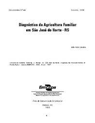 Thumbnail de Diagnóstico da agricultura familiar em São José do Norte - RS.