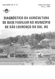 Thumbnail de Diagnóstico da agricultura de base familiar no município de São Lourenço do Sul, RS.