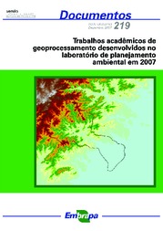 Thumbnail de Trabalhos acadêmicos de geoprocessamento desenvolvidos no laboratório de planejamento ambiental em 2007.