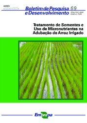 Thumbnail de Tratamento de sementes e uso de micronutrientes na adubação de arroz irrigado.