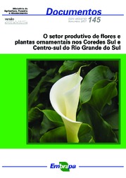 Thumbnail de O setor produtivo de flores e plantas ornamentais nos Coredes Sul e Centro-Sul do Rio Grande do Sul.