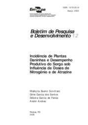 Thumbnail de Incidência de plantas daninhas e desempenho produtivo do sorgo sob influência de doses de nitrogênio e de atrazine.