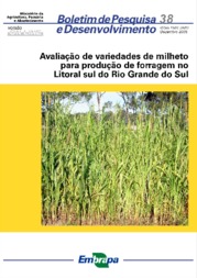 Thumbnail de Avaliação de variedades de milheto para produção de forragem no litoral Sul do Rio Grande do Sul.