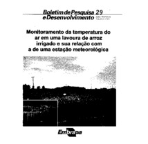 Thumbnail de Monitoramento da temperatura do ar em uma lavoura de arroz irrigado e sua relação com a de uma estação meteorológica.