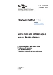 Thumbnail de Sistemas de informação: manual do administrador.