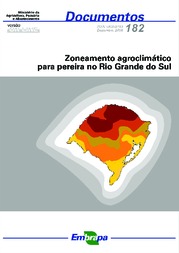 Thumbnail de Zoneamento agroclimático para pereira no Rio Grande do Sul.