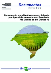 Thumbnail de Zoneamento agroclimático do arroz irrigado por épocas de semeadura no estado do Rio Grande do Sul (versão 4).