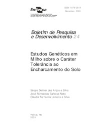 Thumbnail de Estudo genéticos em milho sobre caráter tolerância ao encharcamento do solo.