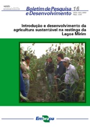 Thumbnail de Introdução e desenvolvimento da agricultura sustentável na restinga da Lagoa Mirim.