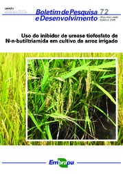 Thumbnail de Uso do inibidor de urease tiofosfato de N-n-butiltriamida em cultivo de arroz irrigado.