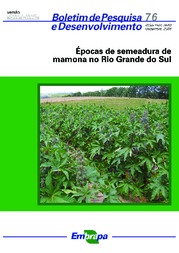 Thumbnail de Épocas de semeadura de mamona no Rio Grande do Sul.