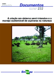 Thumbnail de A criação em sistema semi-intensivo e o manejo sustentável de capivaras na natureza.