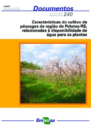 Thumbnail de Características do cultivo de pêssegos da região de Pelotas-RS, relacionadas à disponibilidade de água para as plantas.