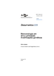 Thumbnail de Biotecnologia em arroz: principais modificações genéticas.