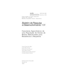 Thumbnail de Caracteres agronômicos de uma população de clones de batata Selecionadas para Resistência à Requeima.