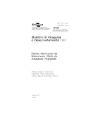 Thumbnail de Estado nutricional da mamoneira: efeito da adubação fosfatada.