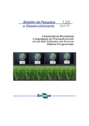 Thumbnail de Características microbianas e degradação do pirazosulfuron-etil em um solo cultivado com arroz no sistema pré-germinado.