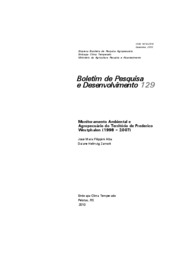 Thumbnail de Monitoramento ambiental e agropecuário do território de Frederico Westphalen (1998 - 2007).