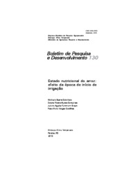 Thumbnail de Estado nutricional do arroz: efeito da época de início de irrigação.