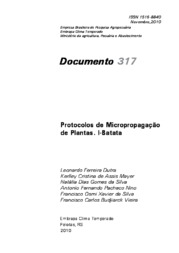 Thumbnail de Protocolos de Micropropagação de Plantas. I-Batata.