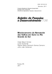 Thumbnail de Monitoramento do nematoide-das-galhas em quivi no Rio Grande do Sul.