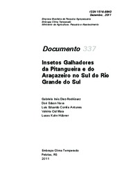 Thumbnail de Insetos galhadores da pitangueira e do araçazeiro no Sul do Rio Grande do Sul.