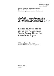 Thumbnail de Estado nutricional do arroz em resposta à variação na altura da lâmina de água.