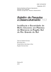 Thumbnail de Incidência e severidade de mofo cinzento em plantios de mamona na Região Sul do Rio Grande do Sul.