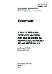 Thumbnail de A apicultura no desenvolvimento agroecológico da reforma agrária no Rio Grande do Sul.