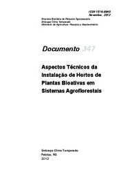 Thumbnail de Aspectos técnicos da instalação de hortos de plantas bioativas.